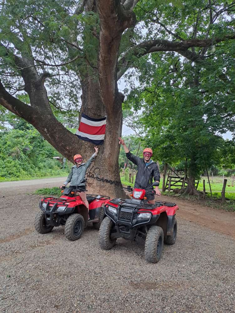 ATV CR Flag Costa Rica Flag ATV Tour Brasilito Conchal Westin