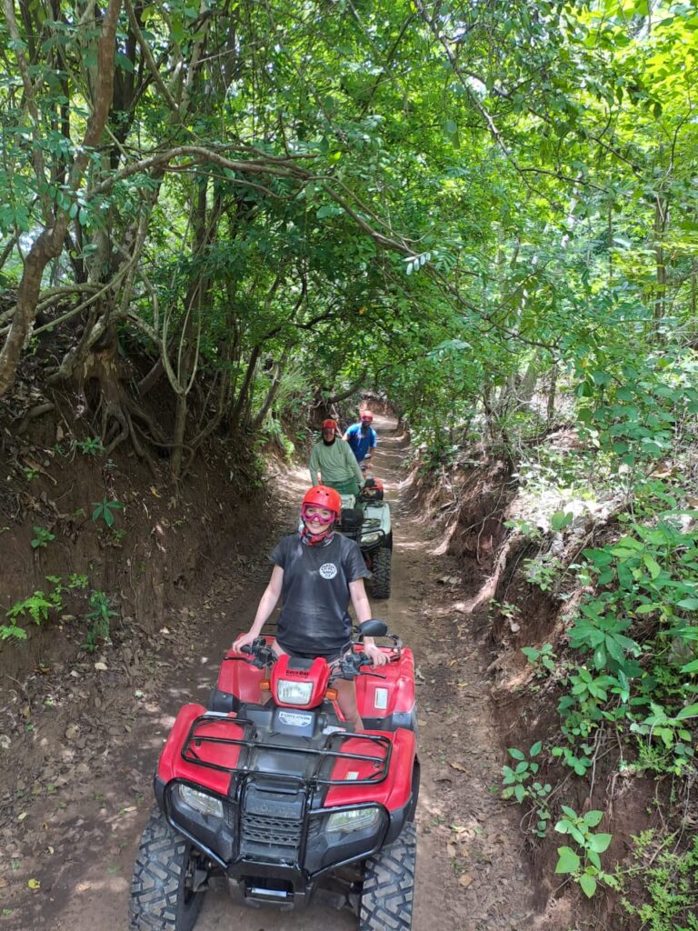 ATV Through Forest Forest Trail ATV Ride Brasilito Tours