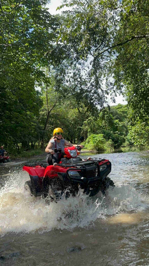 ATV Through River ATV River Adventure Reserva Conchal Westin Costa Rica Brasilito Tours