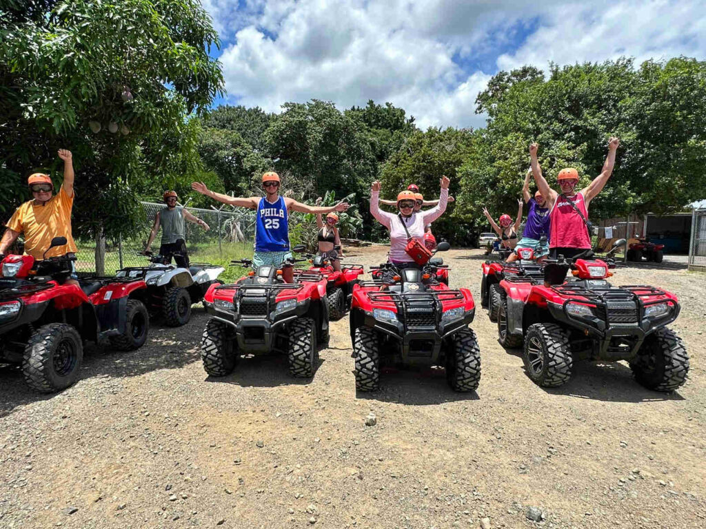 Group Beach ATV ATV Tour Reserva Conchal Brasilito Tours