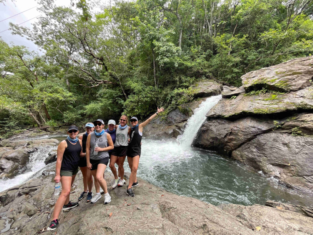 Group at Waterfall ATV Tour 2 ATV Waterfall Westin Resort Brasilito Tours