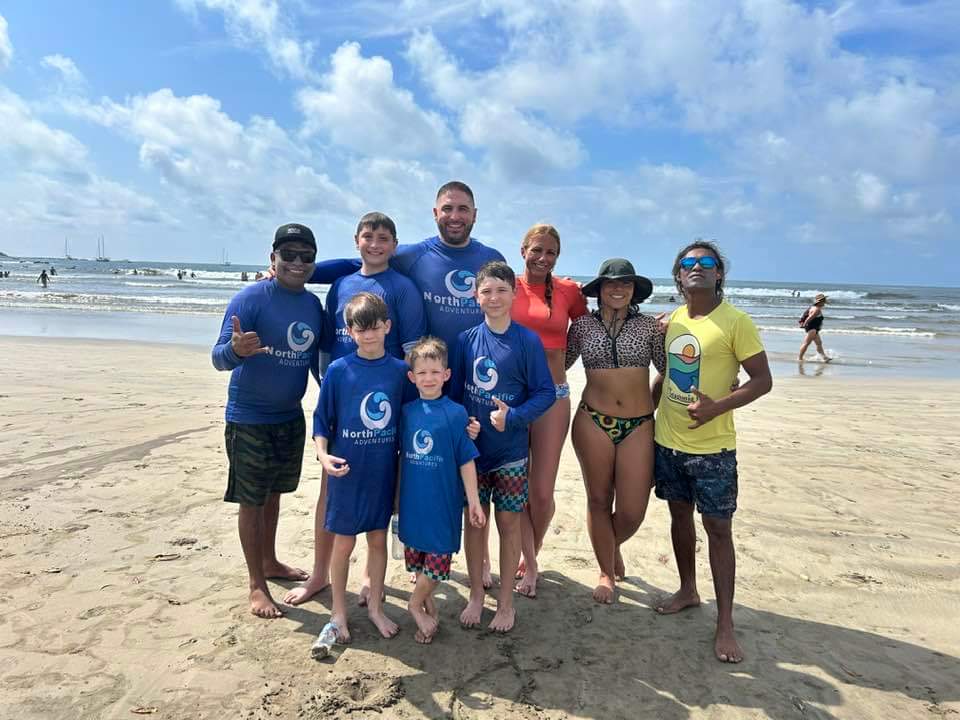Getting Ready for Sufring Camp Group Surfing Lessons Brasilito Tours