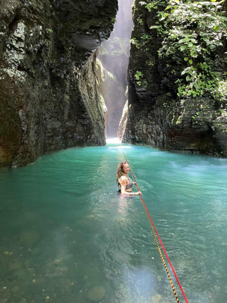 Rope Through Waterfall La Leona Waterfall Brasilito Tours