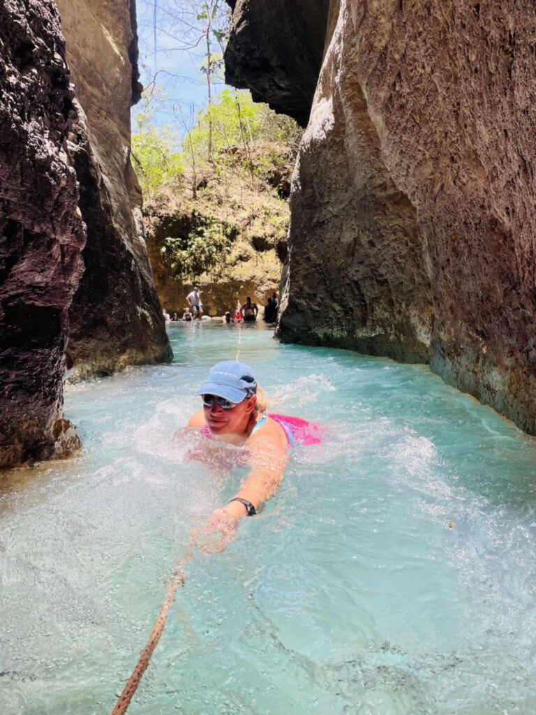 Swimming Through Waterfall Waterfall Adventure Brasilito Tours Guanacaste Costa Rica