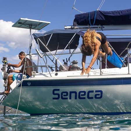 Diving-off-the-boat Private Sailing Charters Brasilito Tours